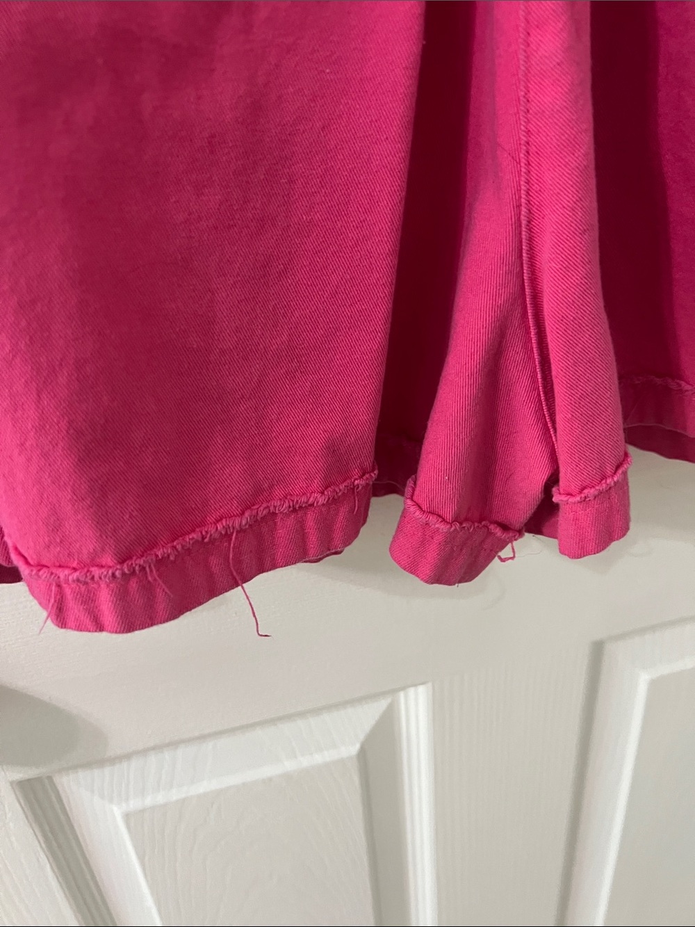 Hot Pink Button-Front Romper - Picture 7 of 7
